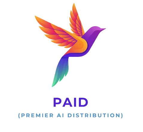 PAID — Premier AI Distribution hummingbird logo